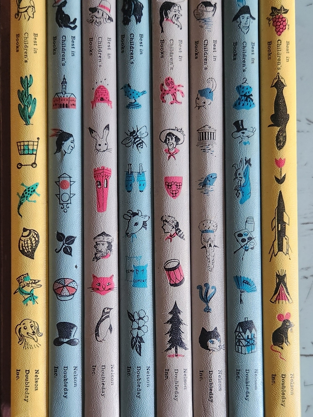 Set of 8 Vintage Children's Books by Nelson Doubleday Inc.